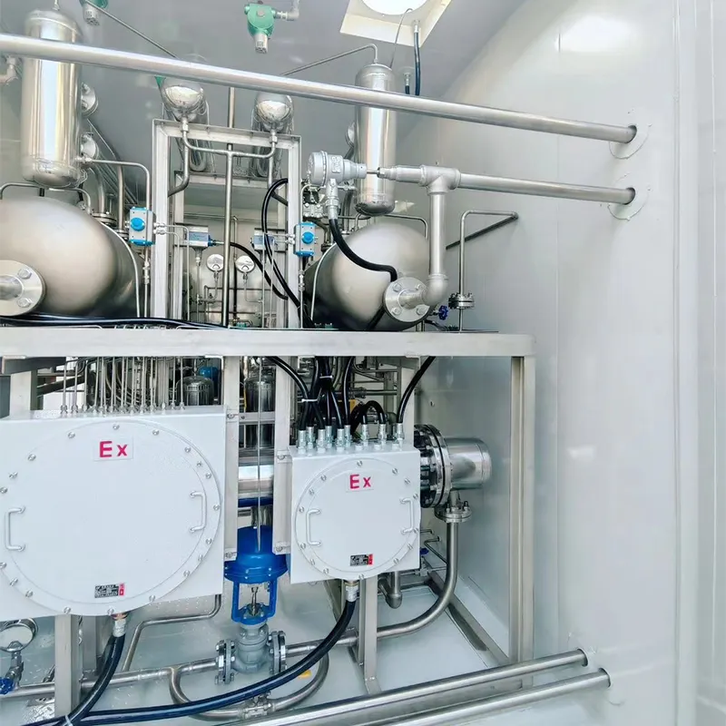 Container mobile alkaline water electrolysis hydrogen production